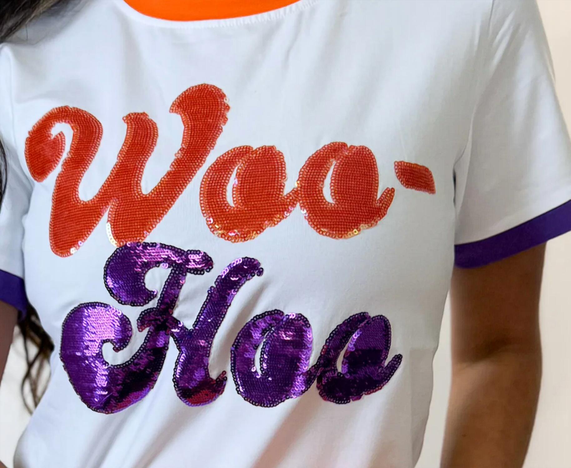 Sparkle City - Woo Hoo Ringer Tee Top