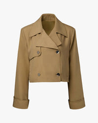 We Wore What - Cropped Trench Coat