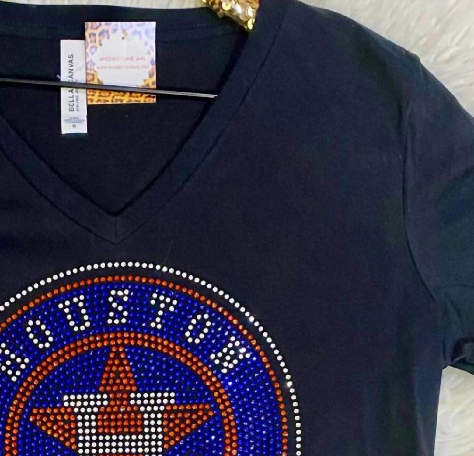 Crystallized By Sparkle - Astro Bling V-neck Tee
