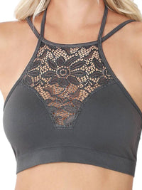 Zenana - Lace Removable Padding Bralette