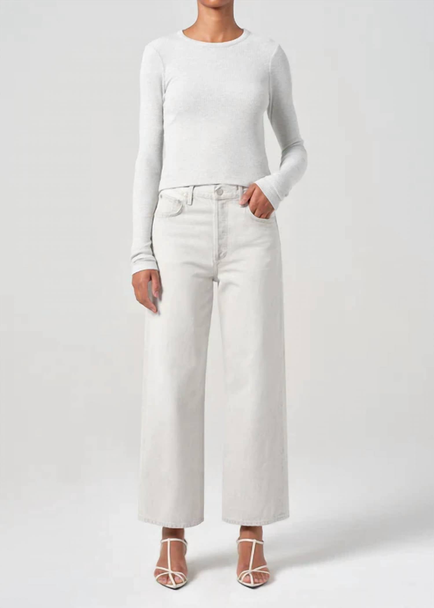 Agolde - Ren High Rise Wide Leg Jeans