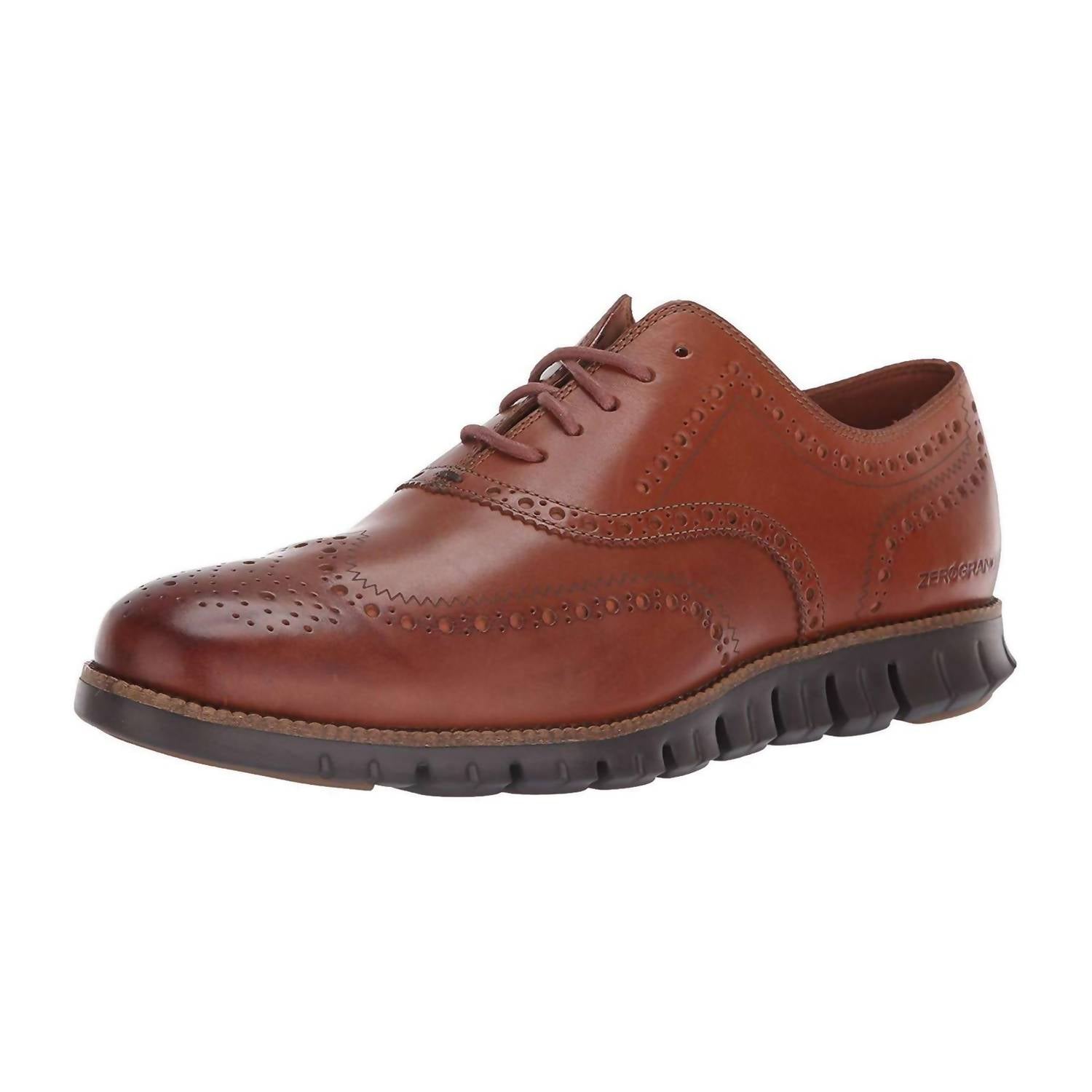 COLE HAAN Men's Zerogrand Wing Wide Oxford Shoes in british tan - men's shoe