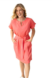 Habitat - Papa Linen Solid Bethany Mini Dress