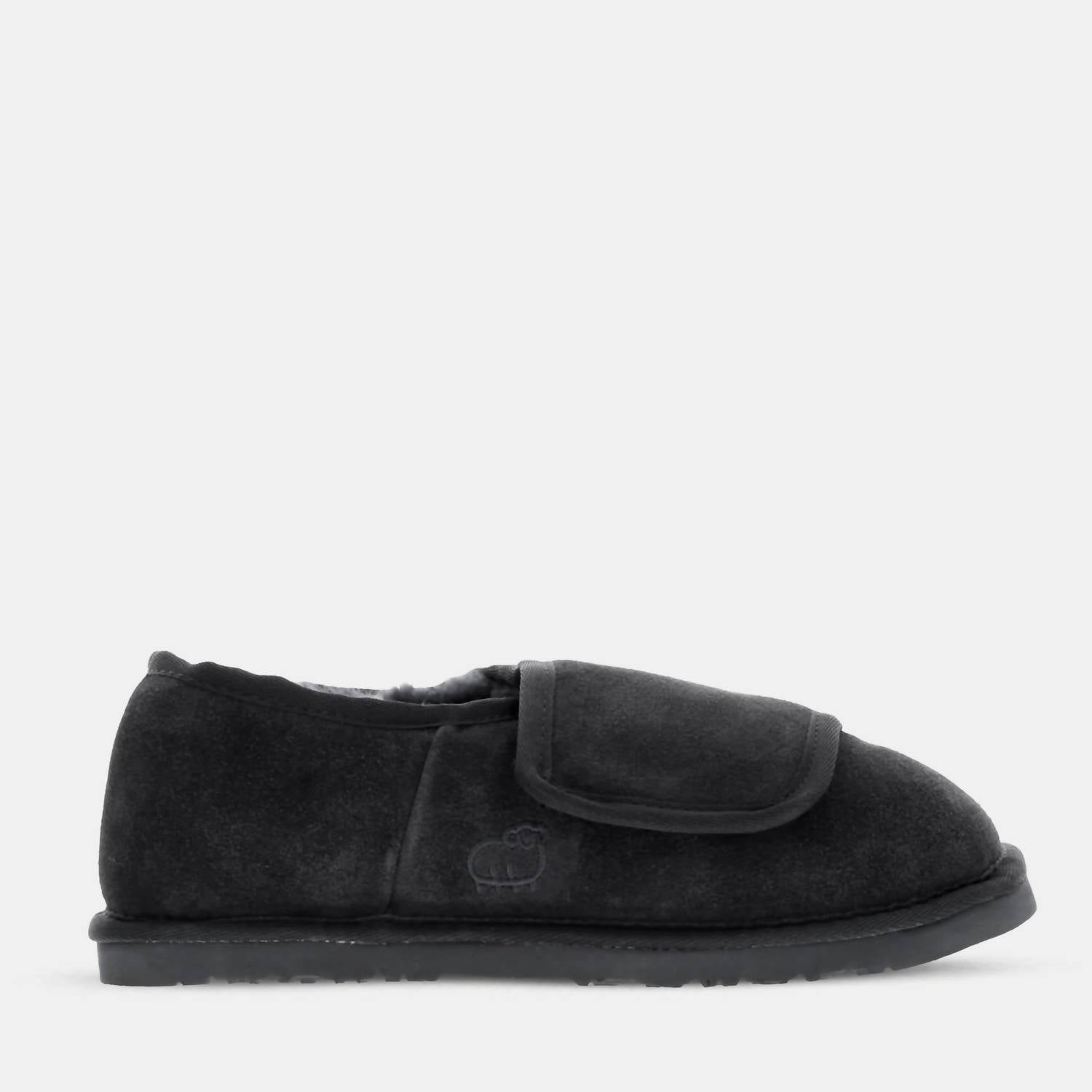 Lamo Women's Closed Toe Heel Wrap Bootie Wide Slipper in black - women's shoe