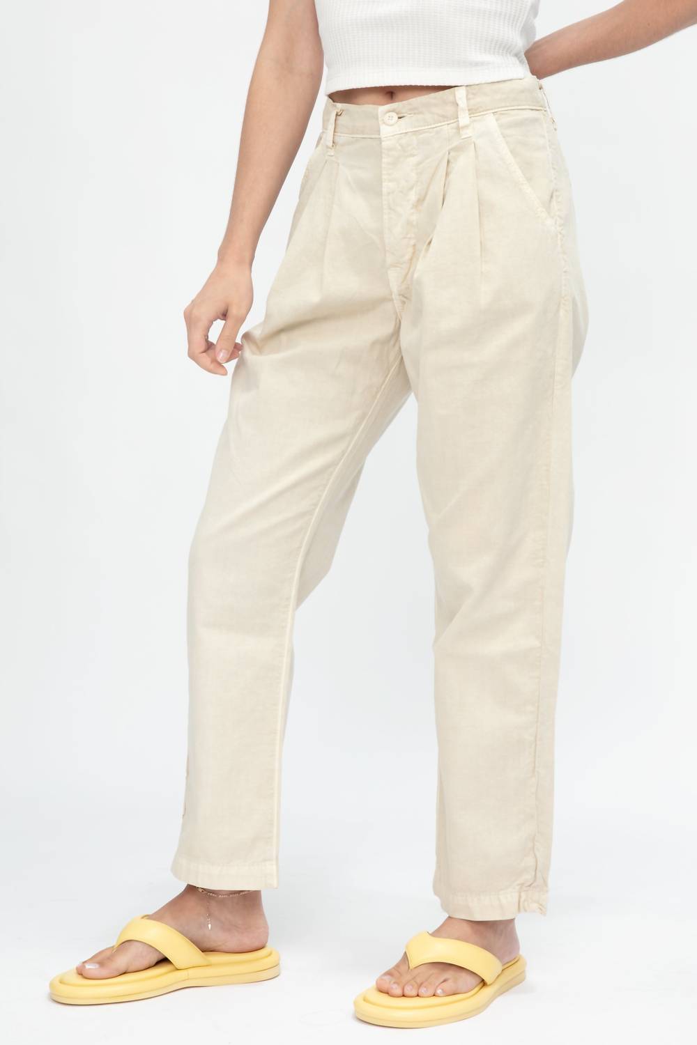 Nsf - Hayden Pleated Pant in Pigment Flour