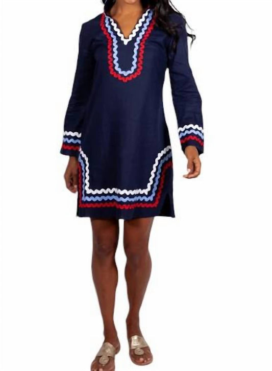 Sail To Sable - Long Sleeve Classic Tunic Dress