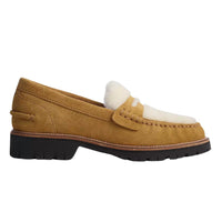 Rag & Bone - Women's Corey Suede Shearling Loafers