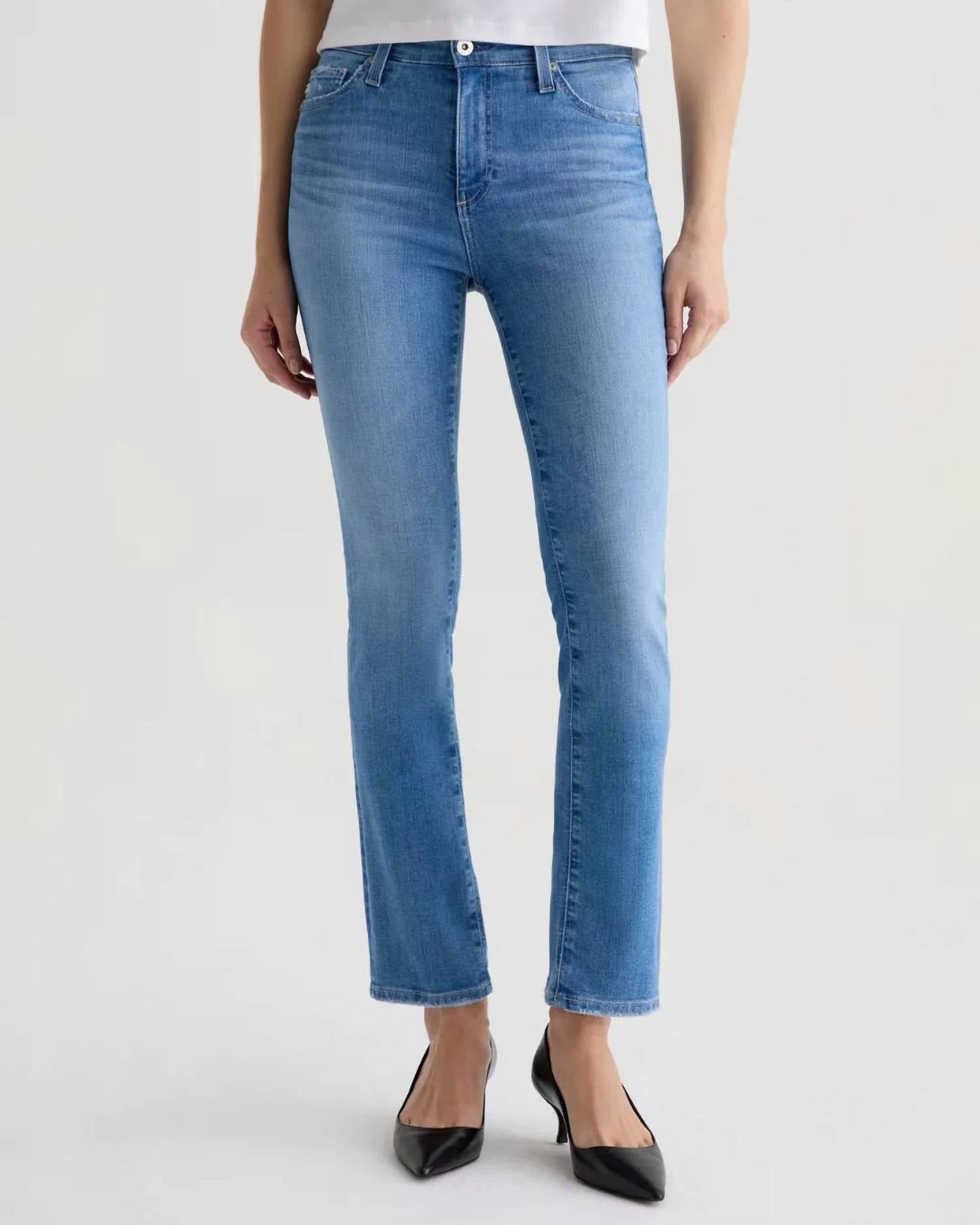 Ag Jeans - Mari Mid Rise Slim Straight Jeans