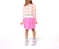 Billieblush Girl's Knitted Mini Skirt in pink - kids' skirt