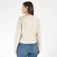 MAURITIUS Hillary Cf Leather Jacket in ivory - women's jacket - alternate view