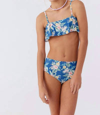 O'Neill - Kids Tatum Tropical Ruffle Bralette Set