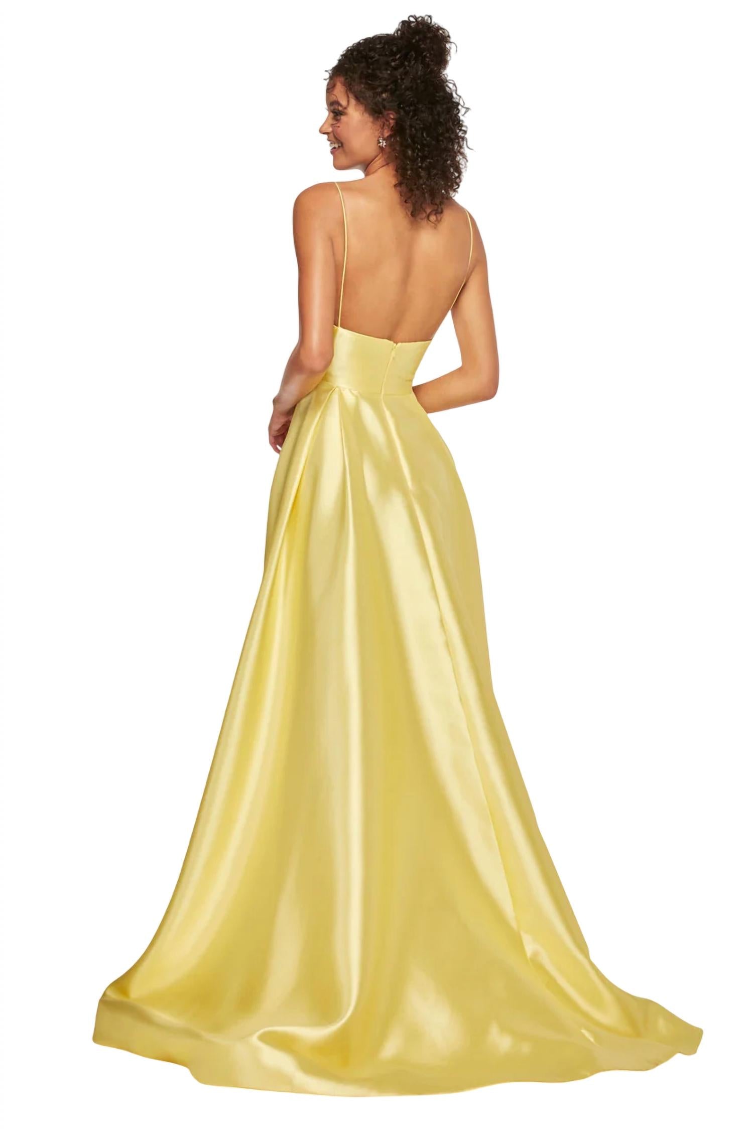 Sherri Hill - Satin A-Line Prom Dress