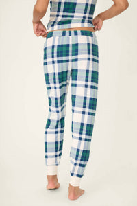 PJ Salvage Jammie Cozy Life Lounge Pant in natural - women's pants - detail view