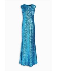 Badgley Mischka - Sequined Mesh Gown