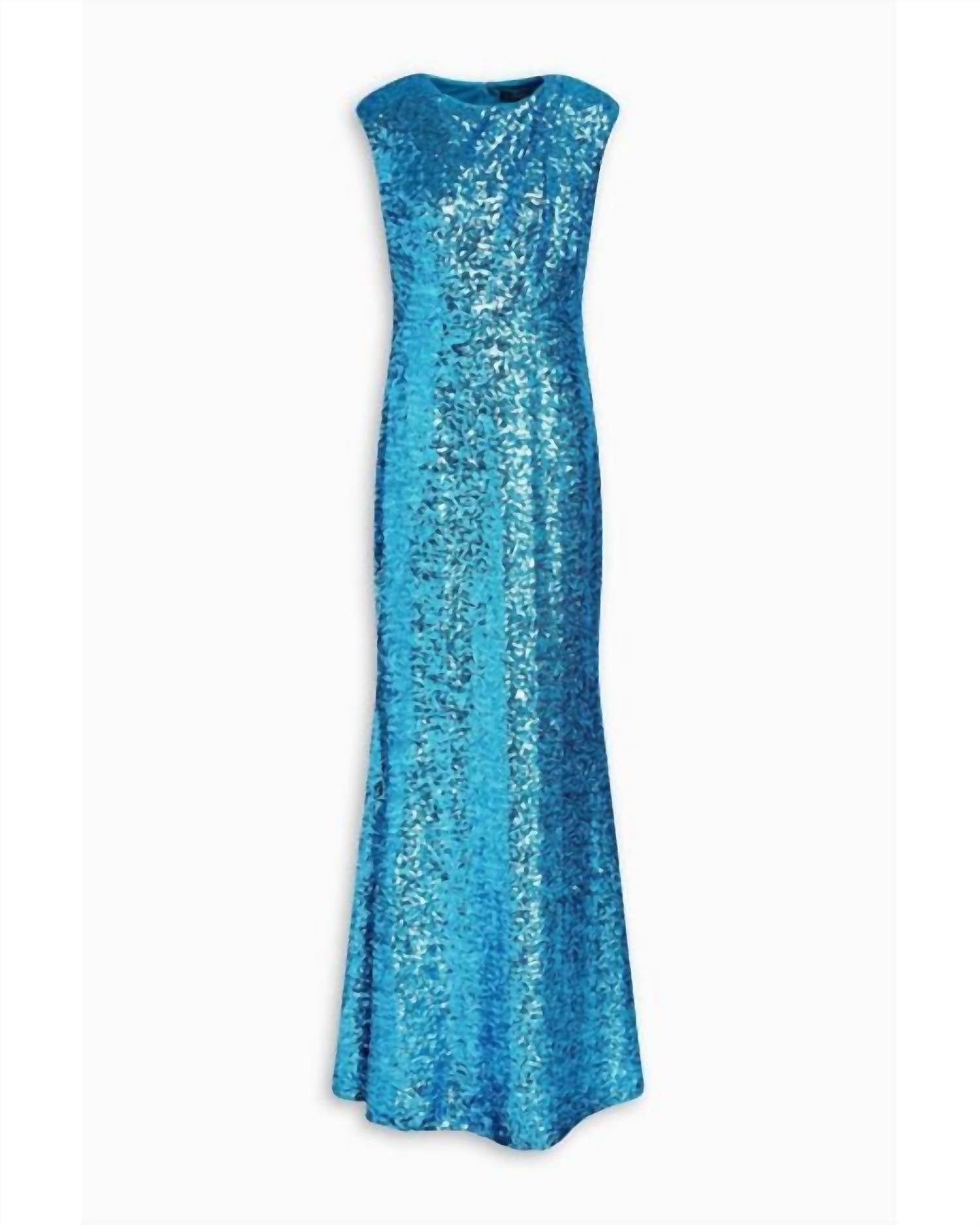 Badgley Mischka - Sequined Mesh Gown