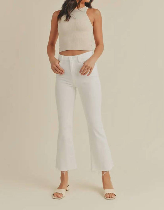 Just Black Denim - High Rise Cropped Demi Flare Jean