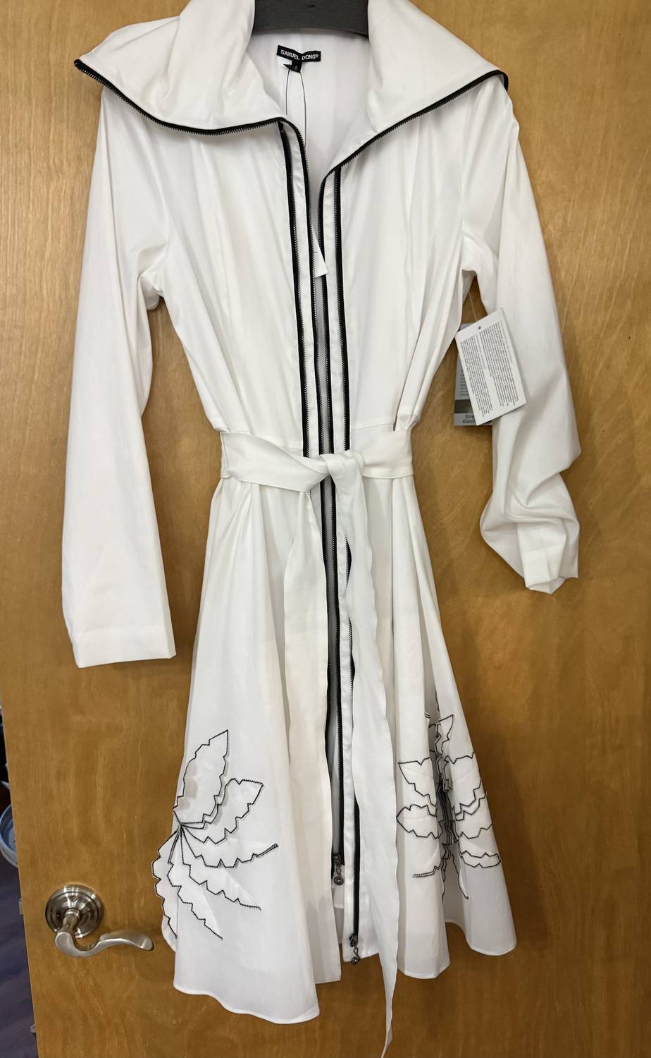 Samuel Dong - Women's long sleeve Trench Coat Dress