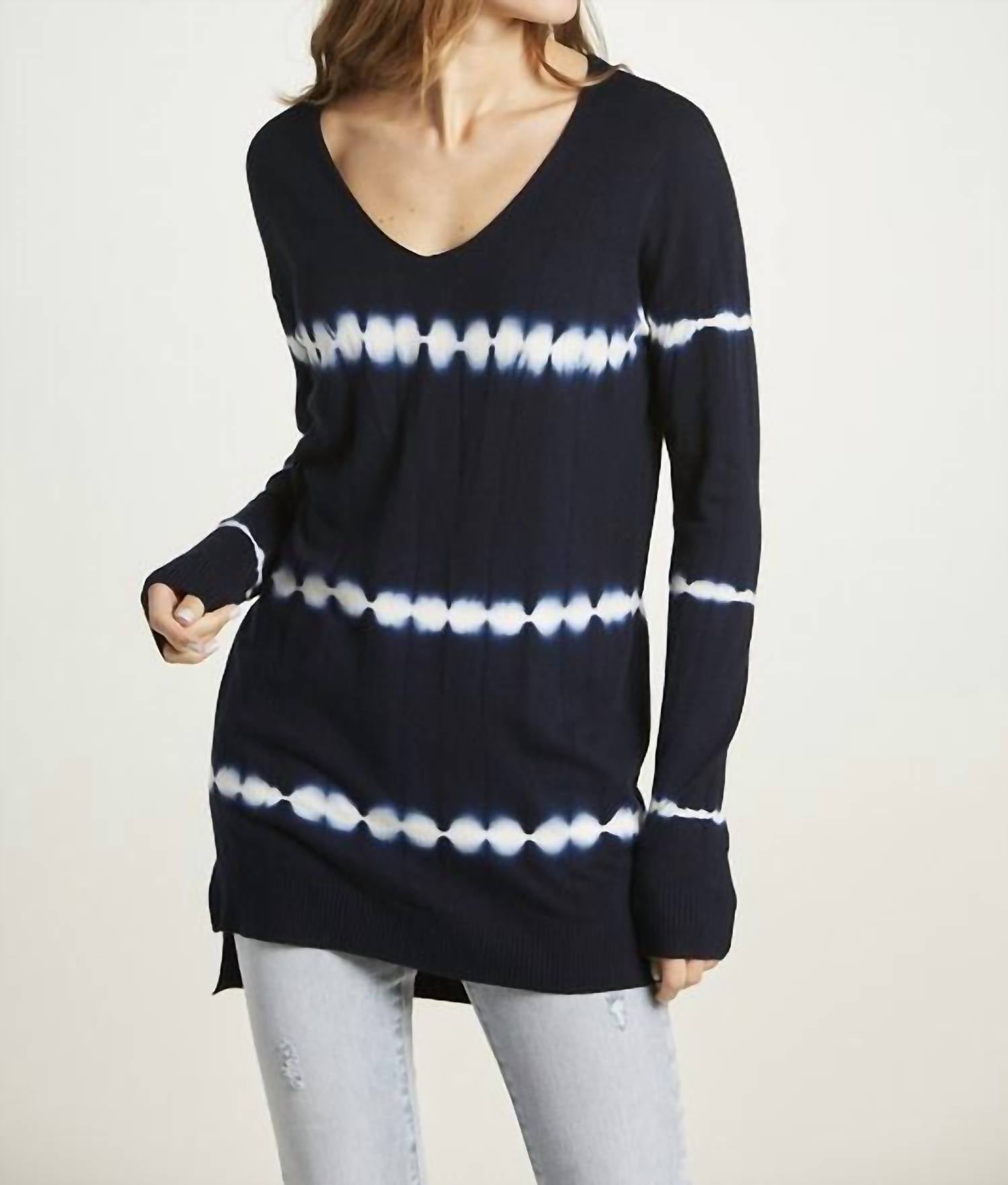 Tea N Rose - Tie Dye Slim Fit Sweater