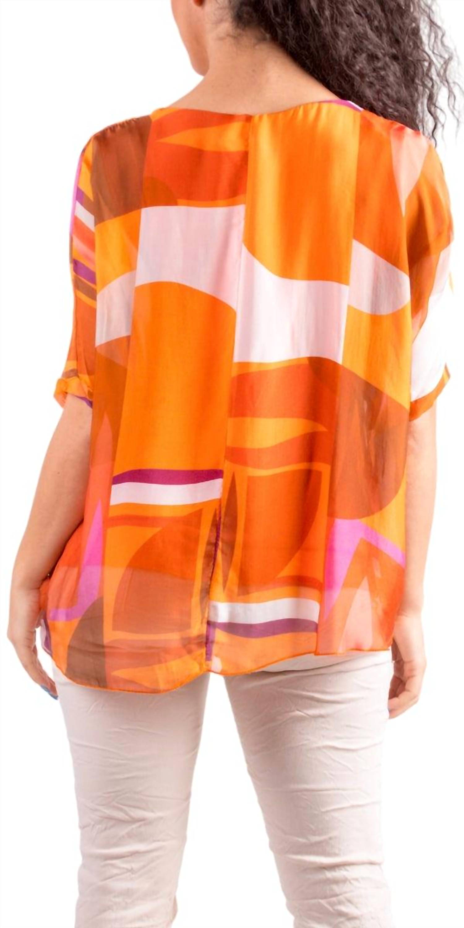 Gigi Moda - Carmelina Graphic Silk Kaftan