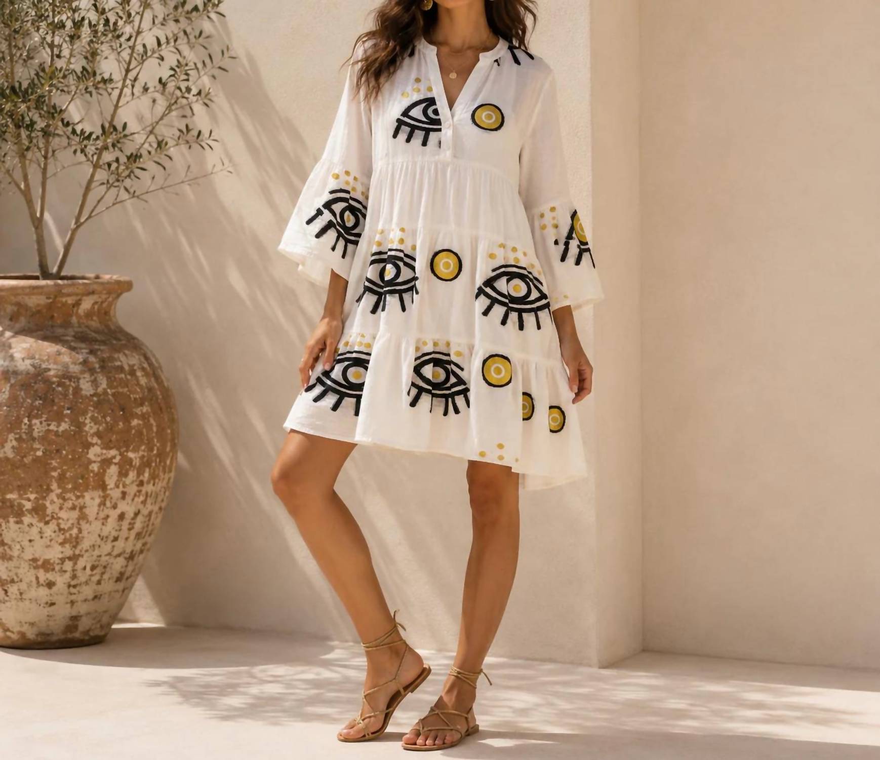 Mystery Resort - Evil Eye Mini Dress