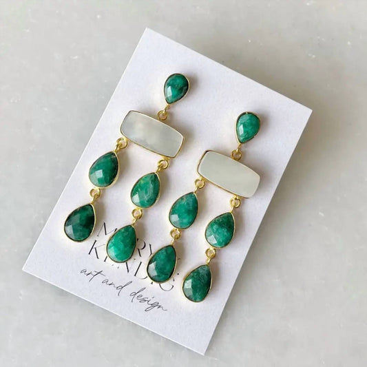 Mary K Kendig - The Isabella Emerald Earring