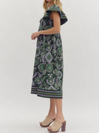 Entro - Printed Midi Dress