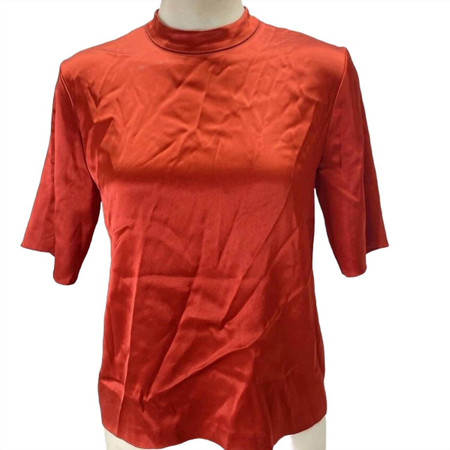 Nanushka - Women's Satin Short Sleeve Top