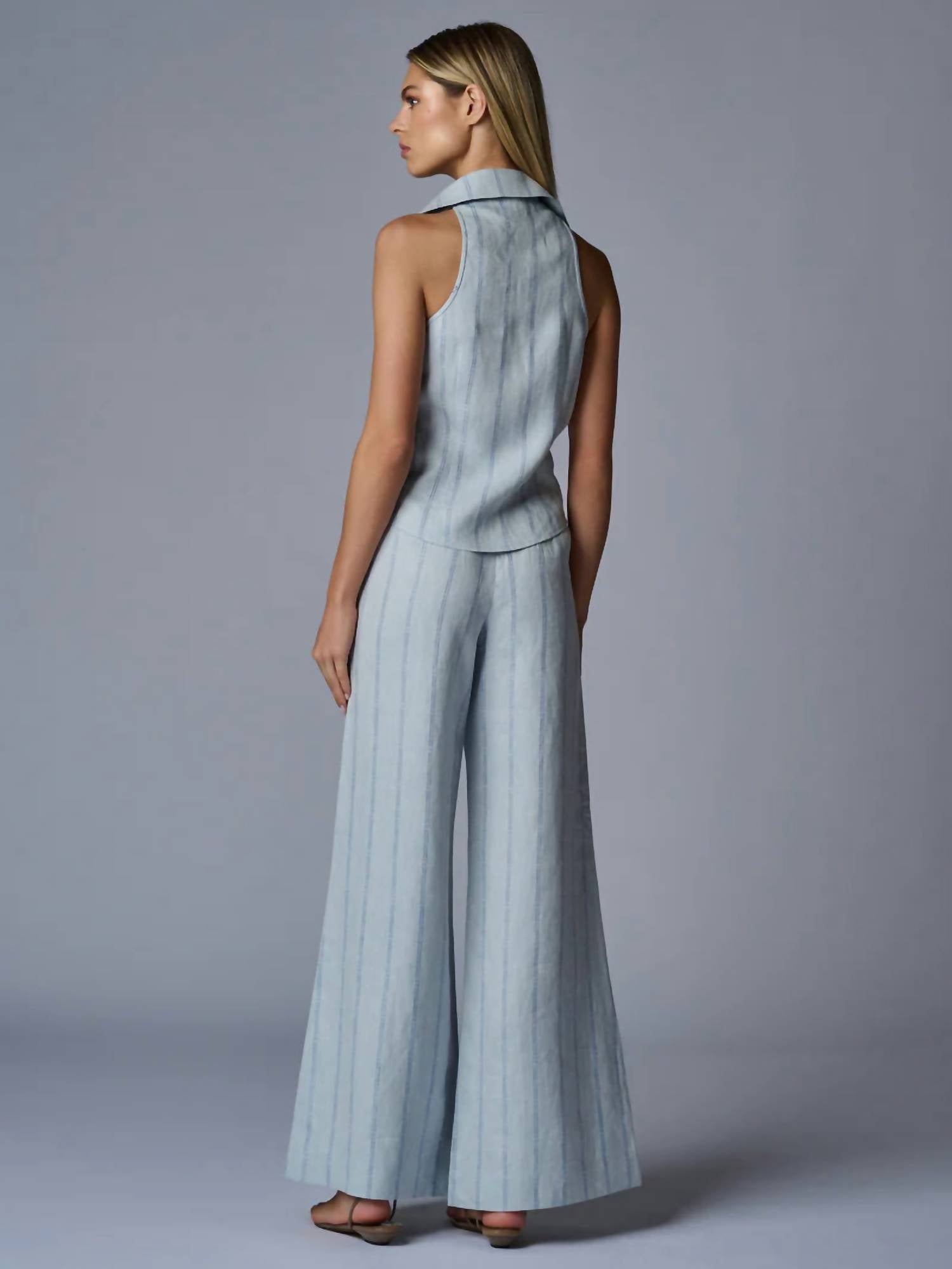 Hevron - Capri High Rise Wide-leg Pant