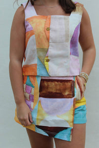 Ciebon - Printed Wrap Skort