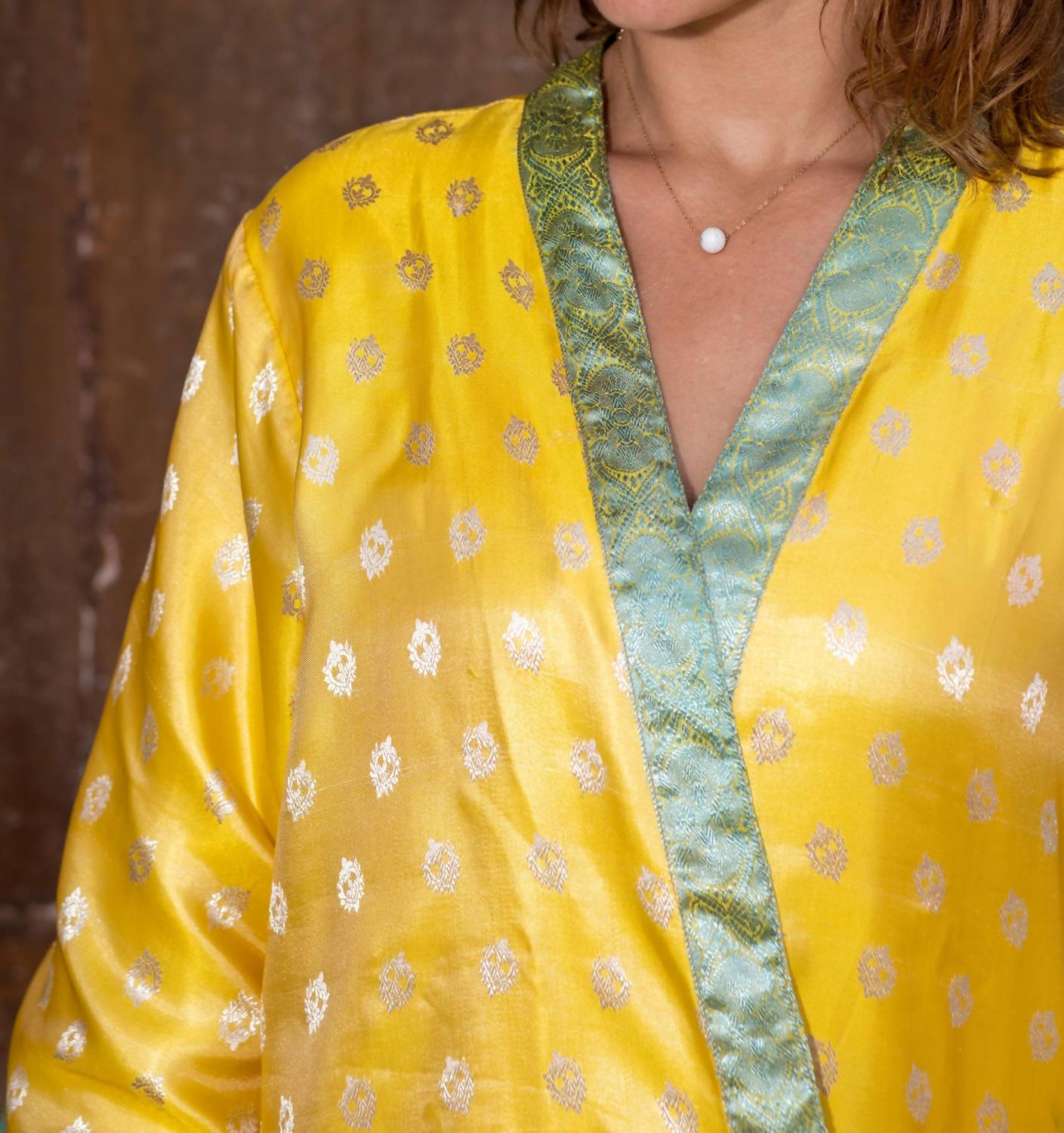 Standawt - Sun Silk Saree One Size Kimono