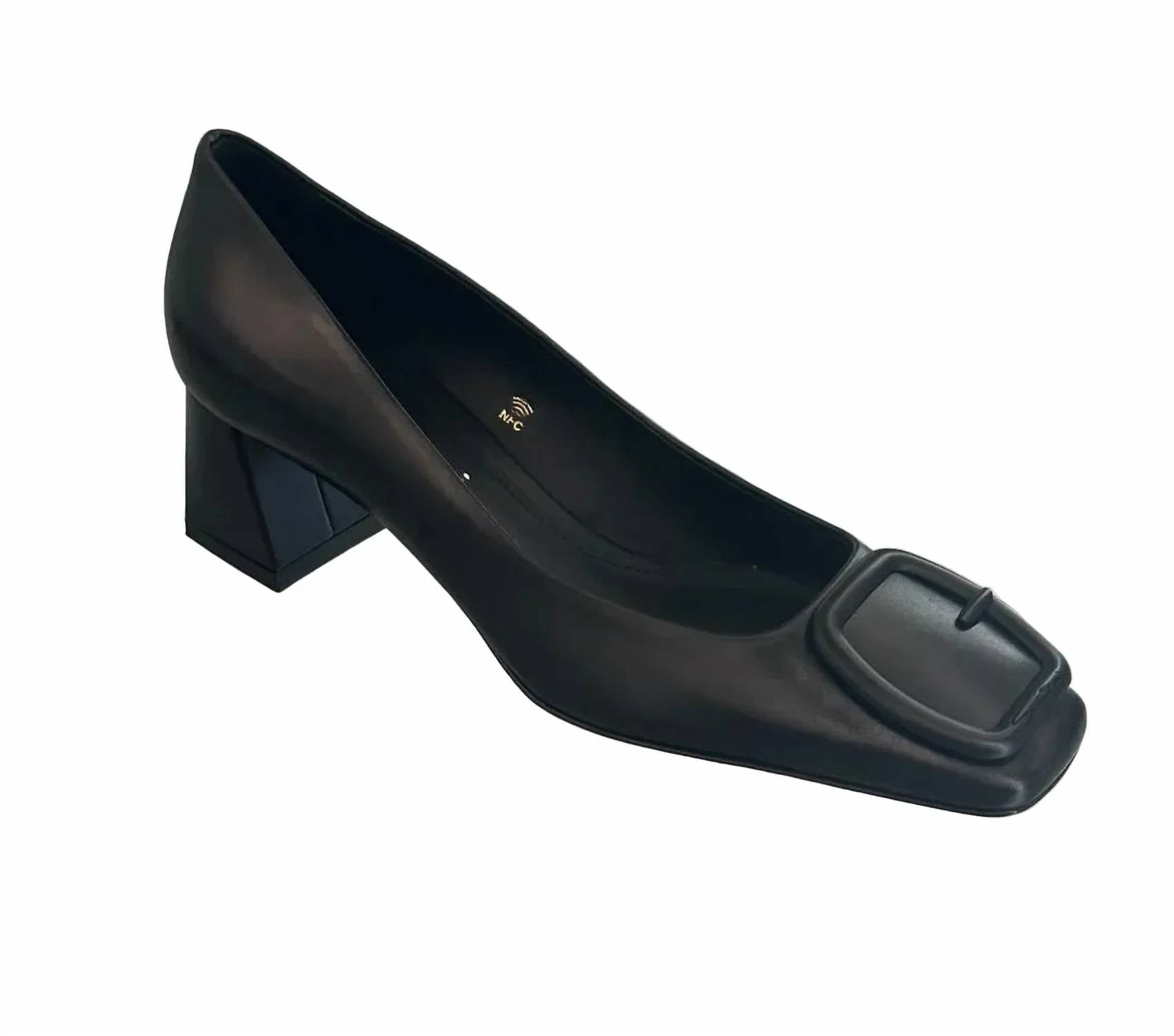 Santoni - Women's Leather Square Toe Pump