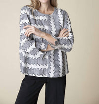 Habitat - Embroidered Button Back Pullover Top