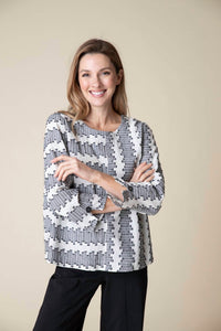 Habitat - Embroidered Button Back Pullover Top