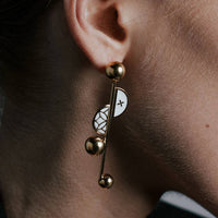 Georgina Jewelry - Women's Signature Moon Sphere Earrings