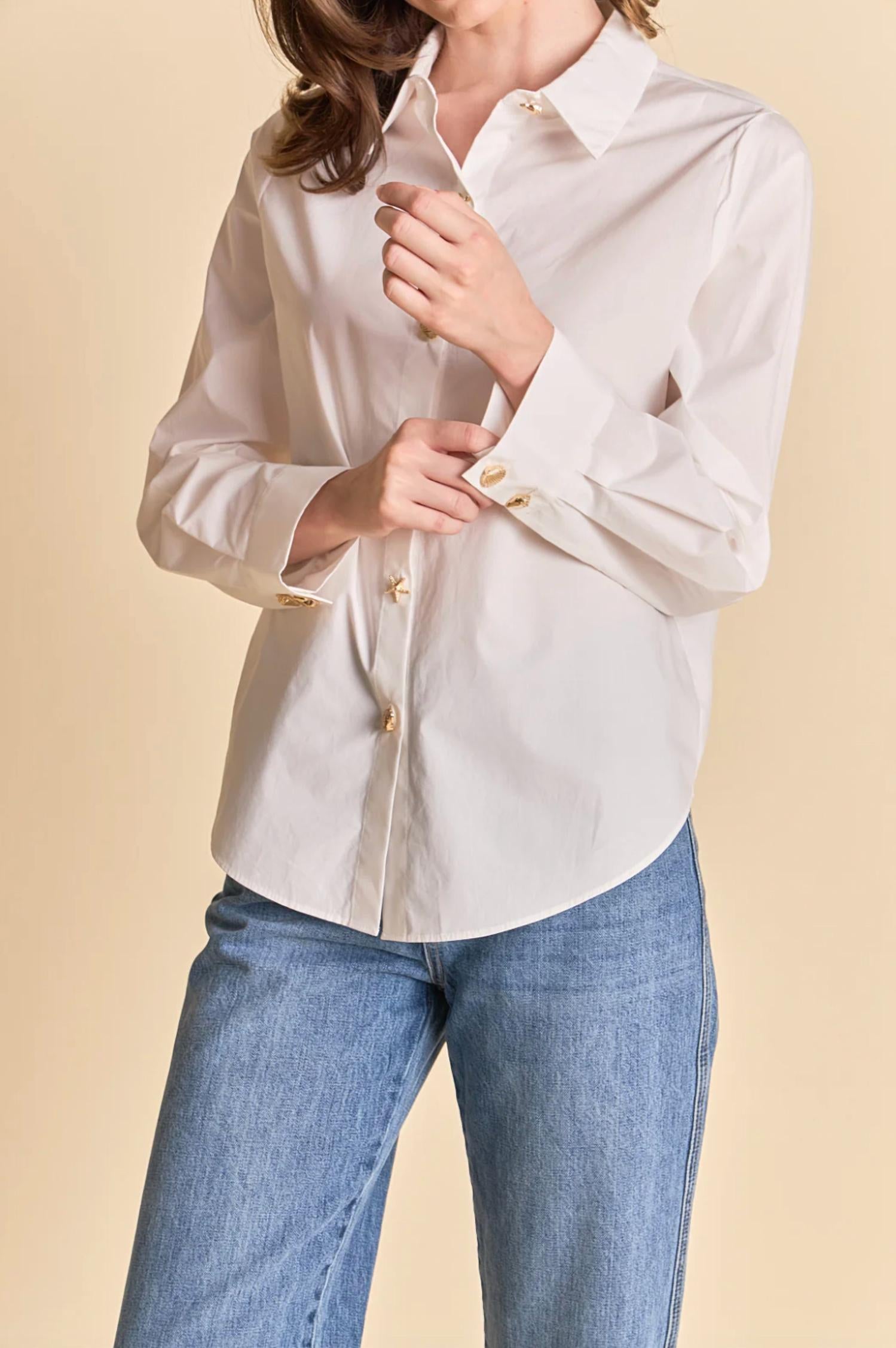 Endless Rose - Women's Shell Button Down Shirt