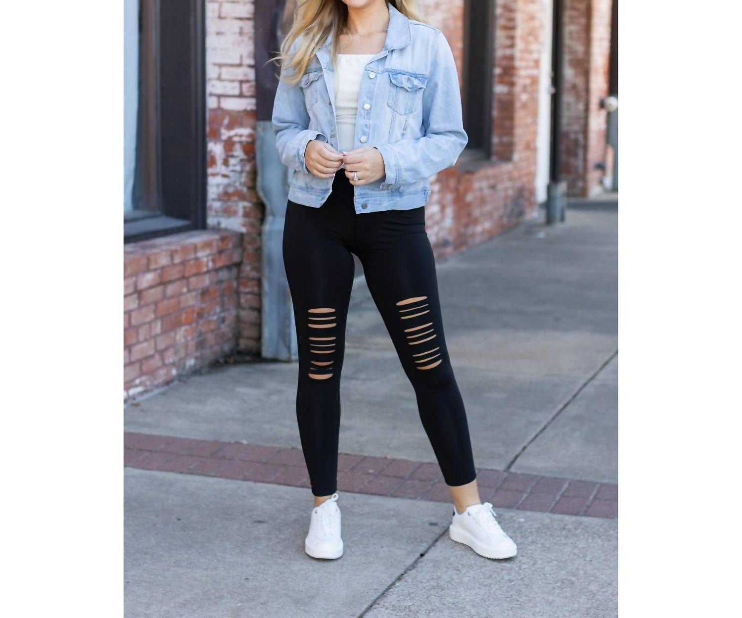 Julia Rose - Jacqueline High-waisted Laser Cutout Leggings