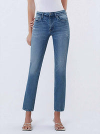 Vervet By Flying Monkey - Mid Rise Slim Straight Leg Jeans