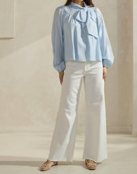 Able - Bow-tie Neck Blouse