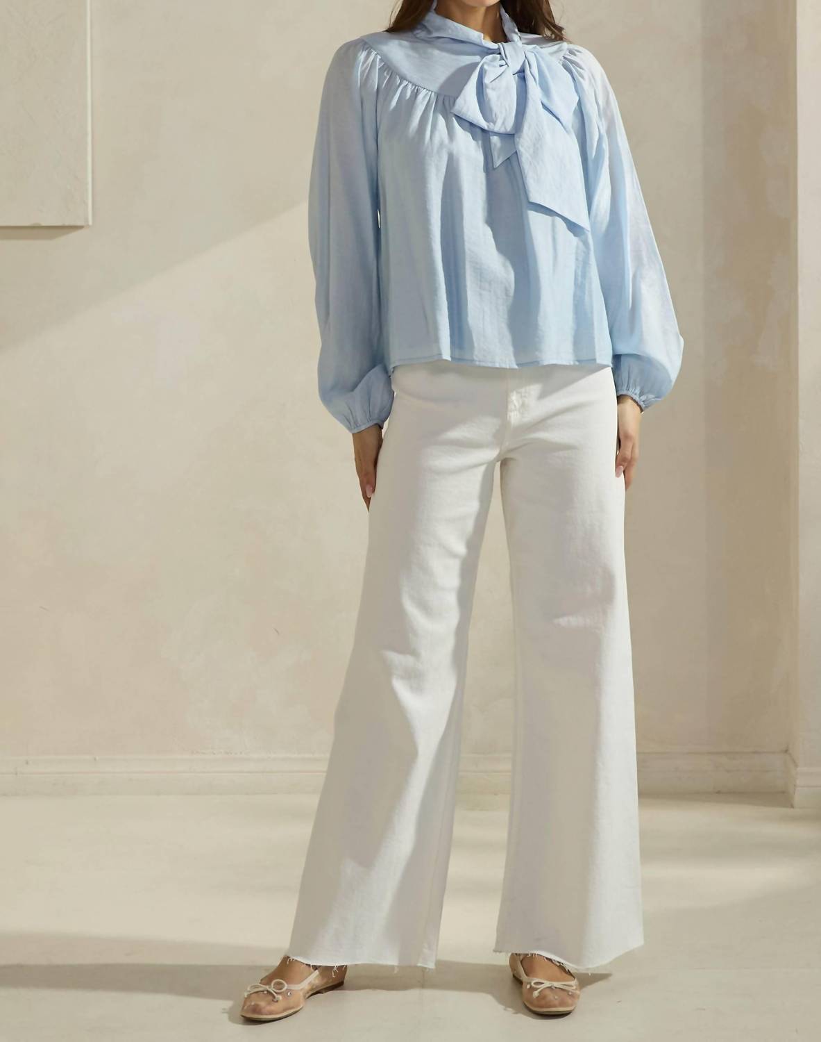 Able - Bow-tie Neck Blouse