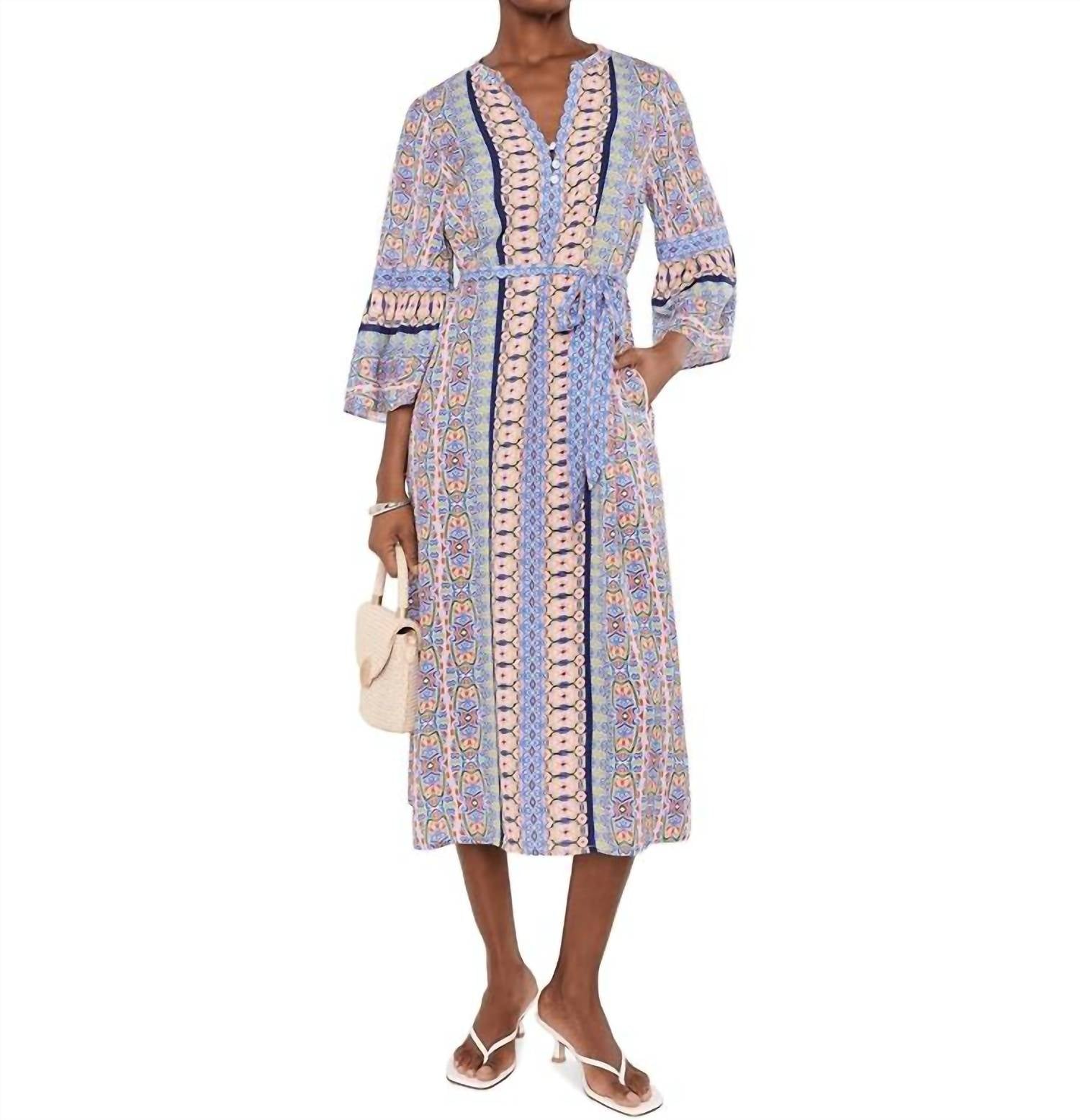 Tommy Bahama - Mosaic Cove Long Sleeve Midi Dress