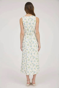 The Workshop Studio - Floral Sleeveless Button Down Midi Dress