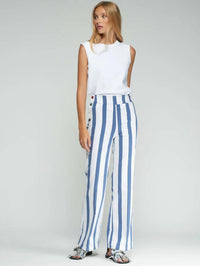 Vilagallo - Striped Trousers With Buttons
