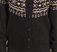 Hyfve - Button-front Fair Isle Sweater Cardigan