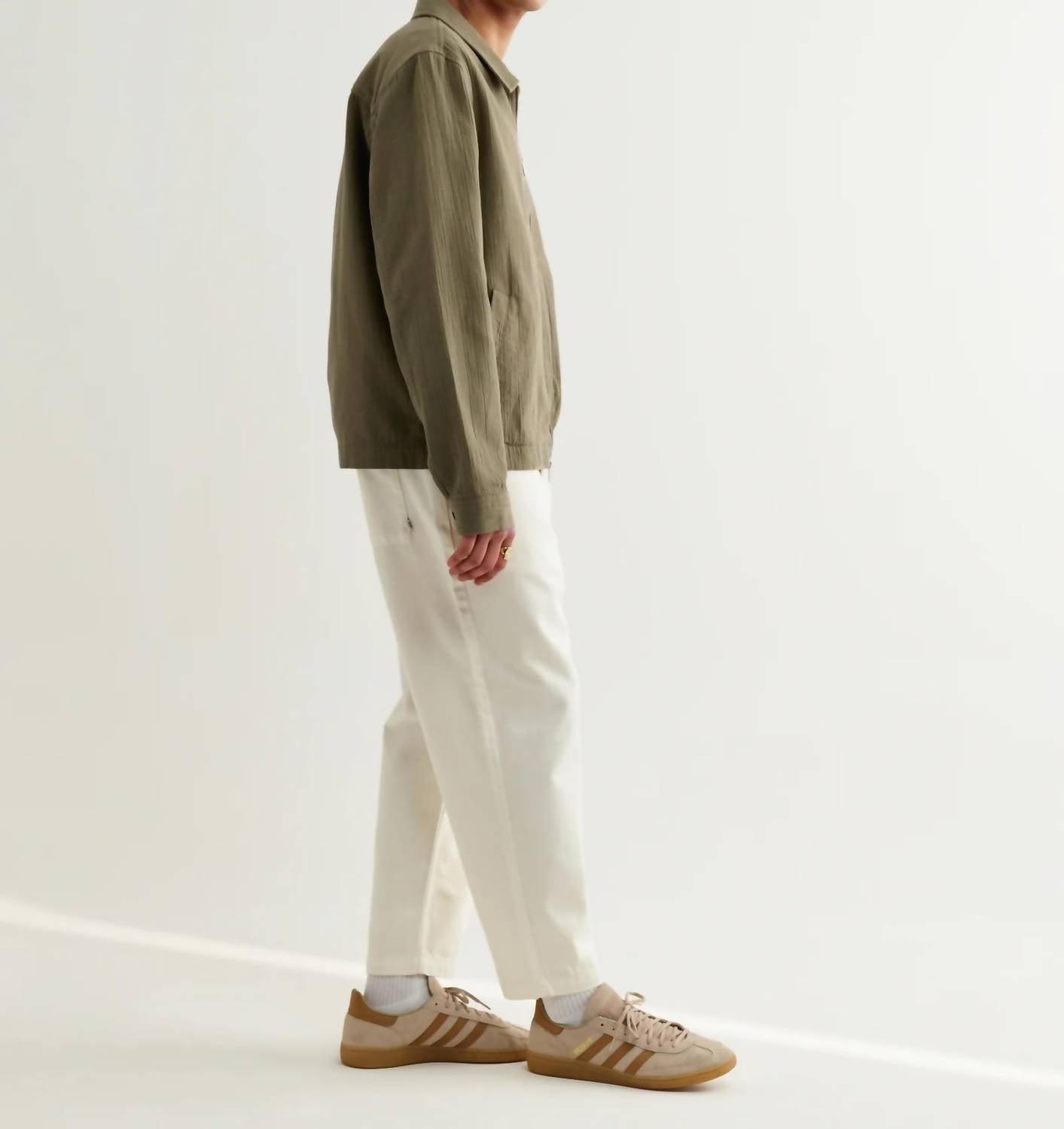 Wax London - Eldon Crinkle Cotton-linen Jacket