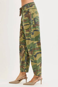 Risen - Slouchy Crop Barrel Pants
