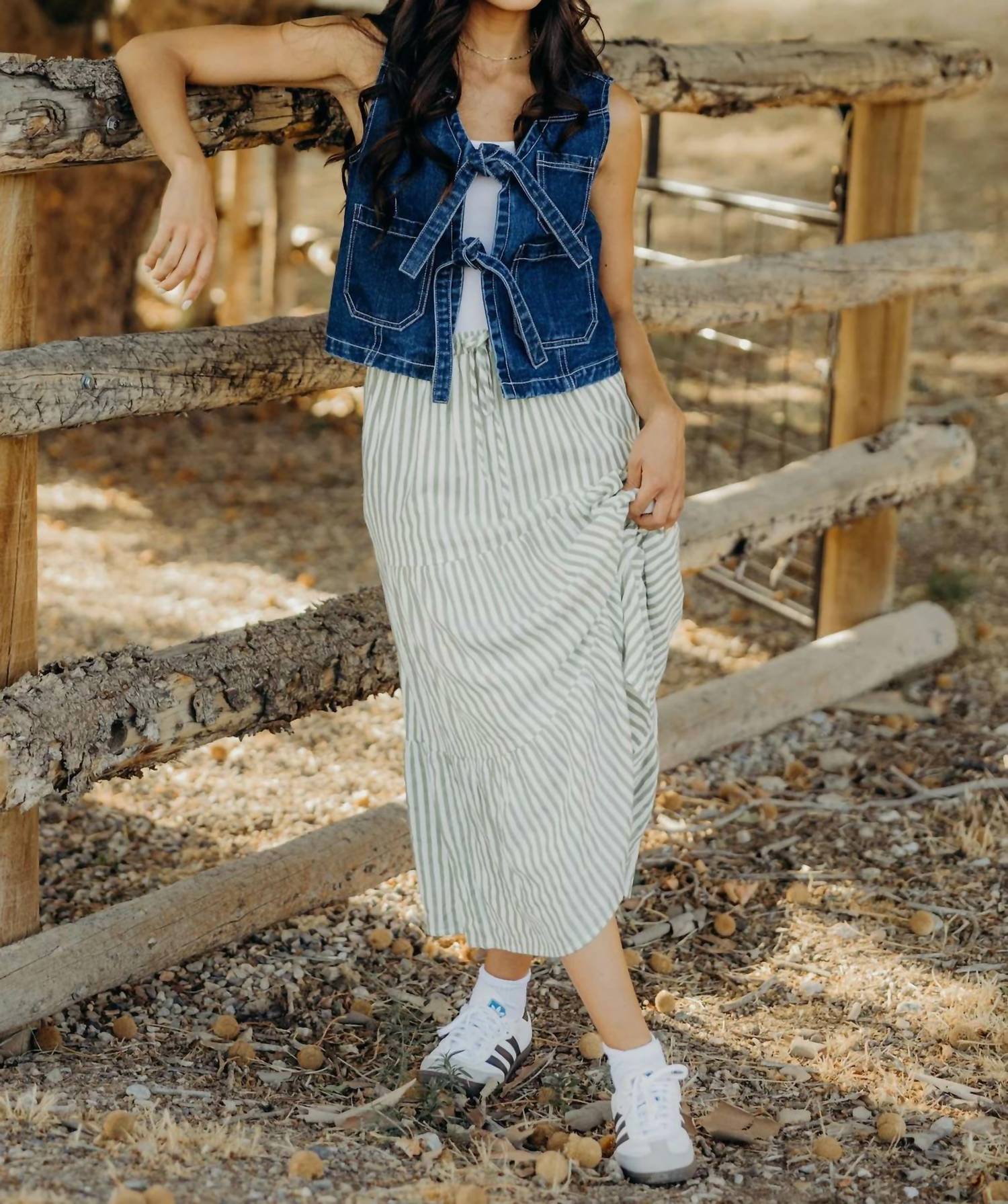Mikarose - Tiered Full Skirt