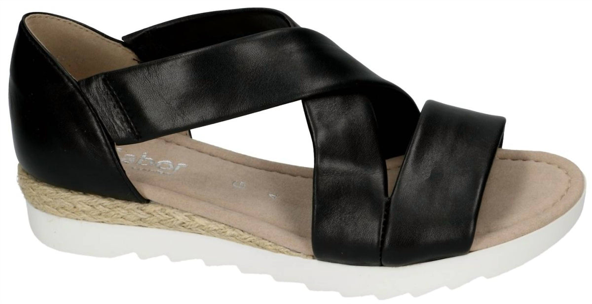 Gabor - Women's 22.711.27 Lammnappa Schwarz Sandal
