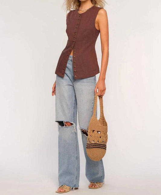 Heartloom - Josette Button Down Sleeveless Vest