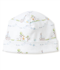 kissy kissy Kid's Preemie Noah's Print Footie & Hat in white - kids' item - alternate view