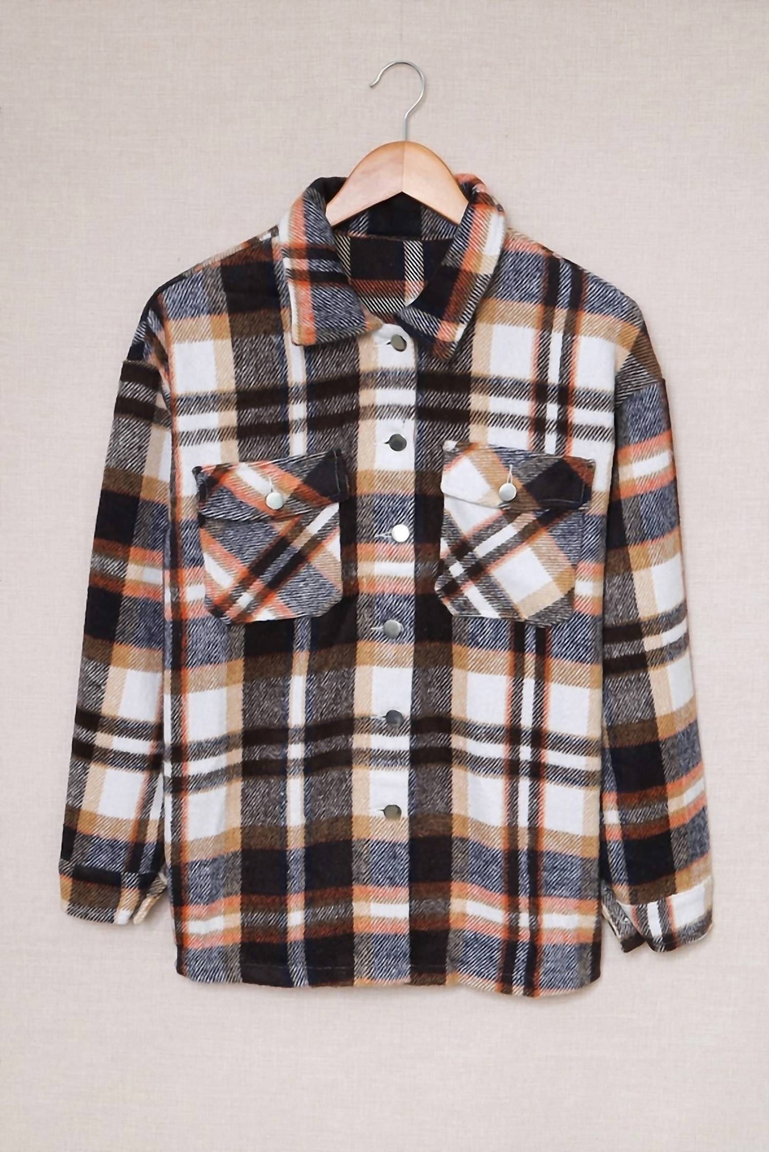 Kustom Kreations Goods - Multicolor Plaid Casual Button Up Jacket
